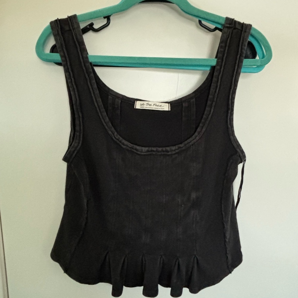 We The Free Black Tank Top